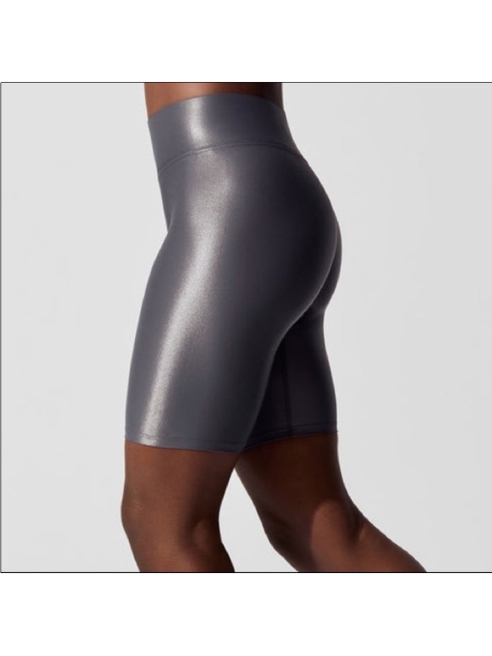 Carbon38 biker shorts medium gray NWOT